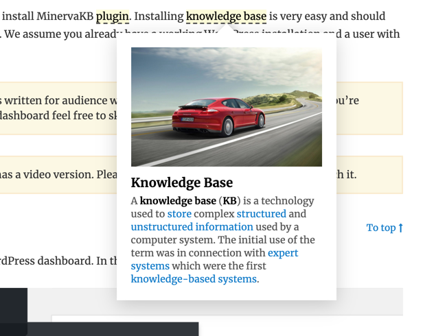 Tooltip is displayed on hover